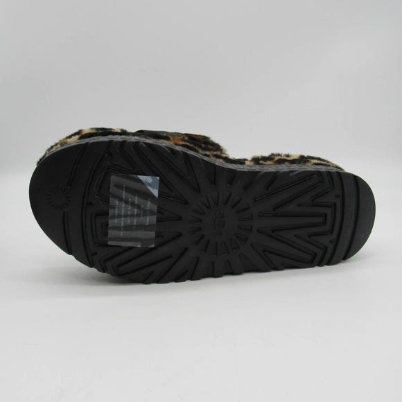 UGG Fluffita Platform Women's Slide Sandal Slippers in Leopard SZ 9 - Picture 6 of 8
